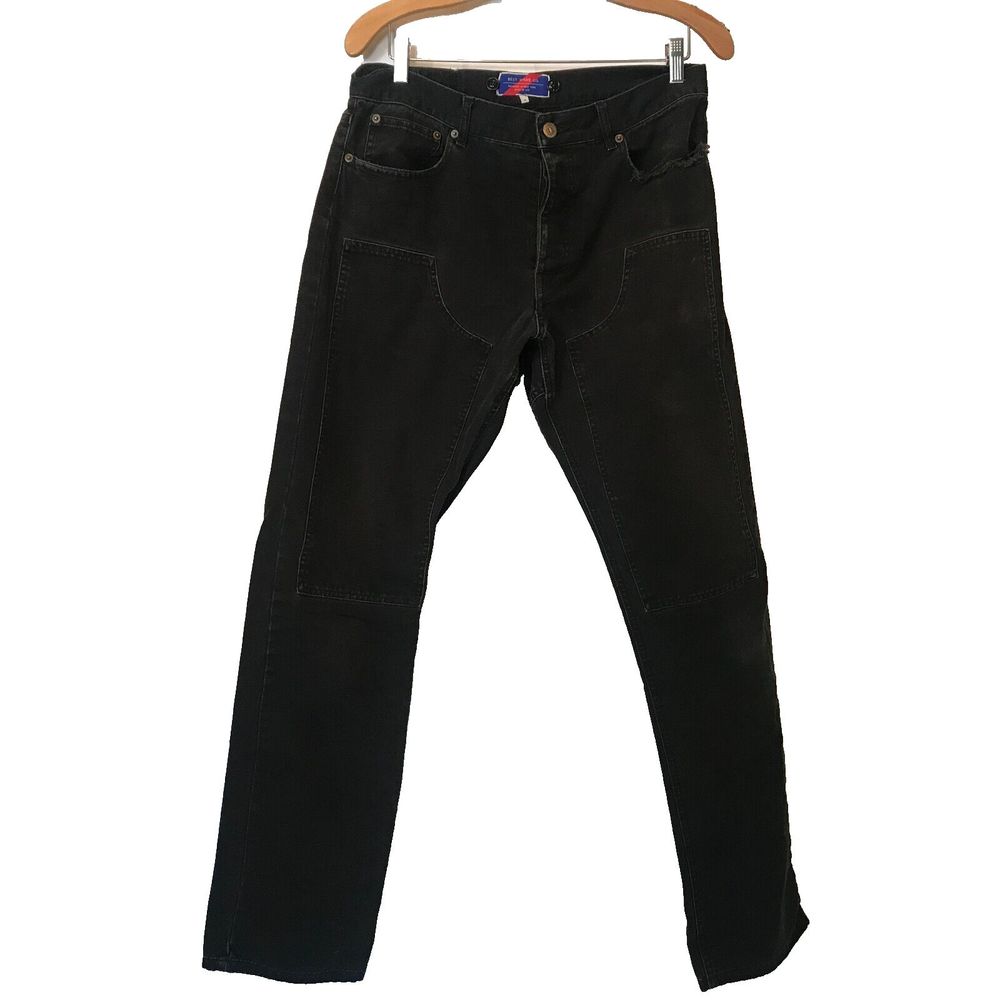 Vintage Best Made Co Selvedge Button Denim Raw Biker Cycling Commuter Jeans 34